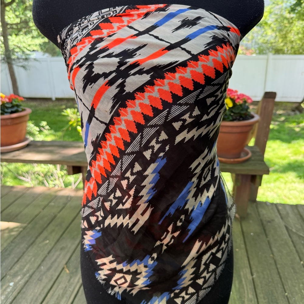 Bold Aztec Scarf- WEAR MULTIPLE WAYS!